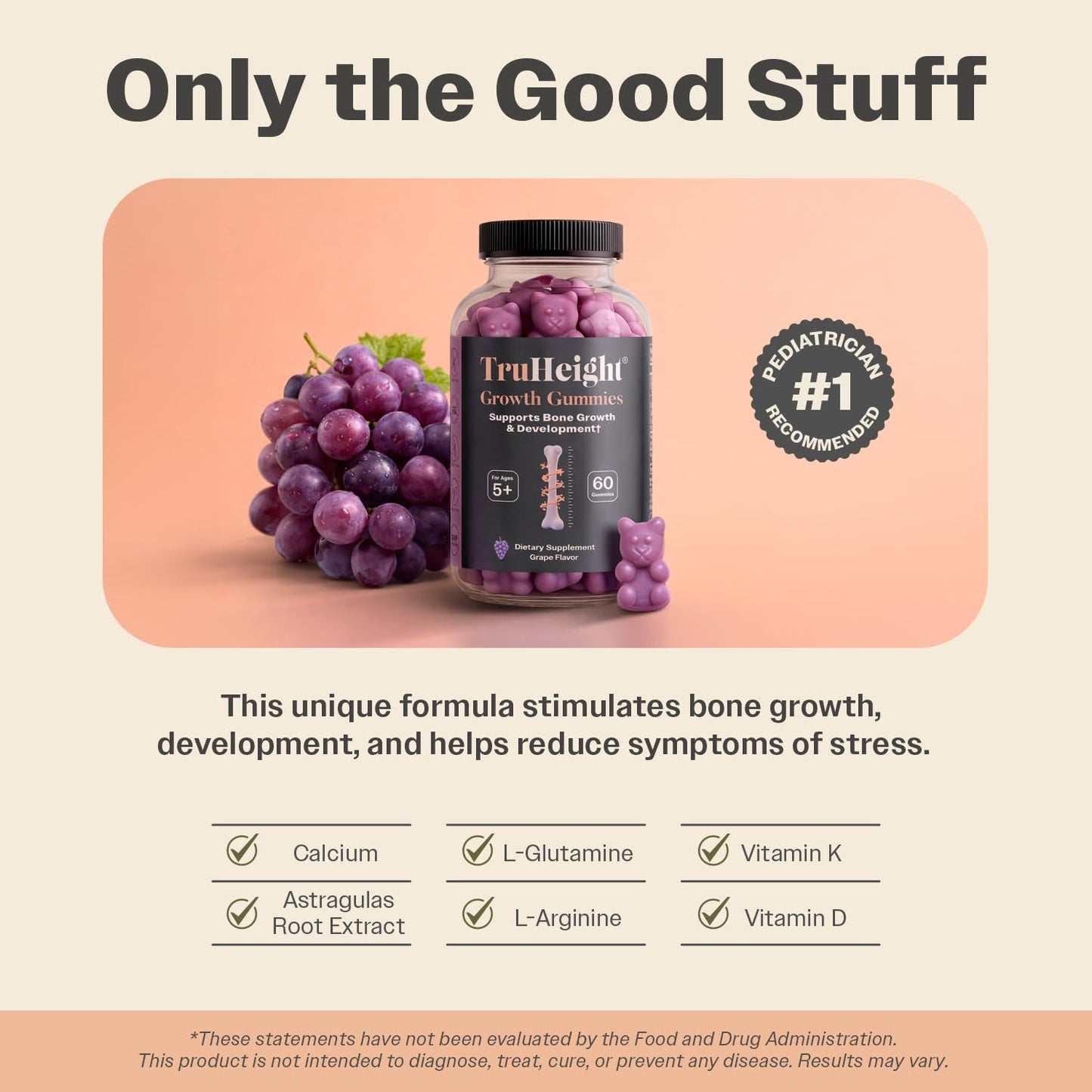 TruHeight Growth Gummies 180 Gummies