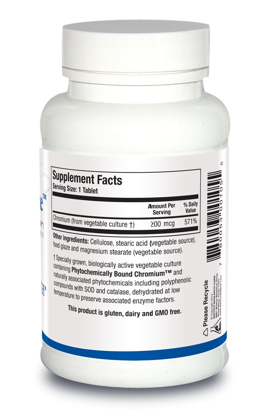 Biotics Research CrZyme Whole Food Chromium Source Tablets 90