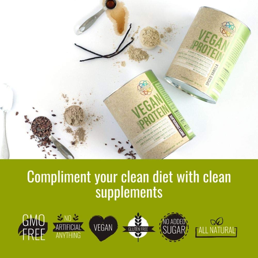 Propello Life Vegan Protein Powder Spiced Vanilla, 25 Servings