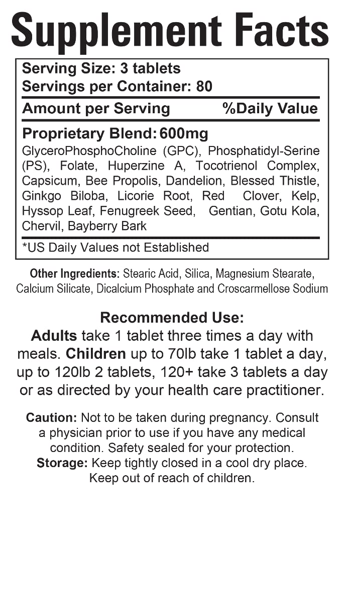Organic Farms Vitamins 4 Neuro Care 240 Tablets