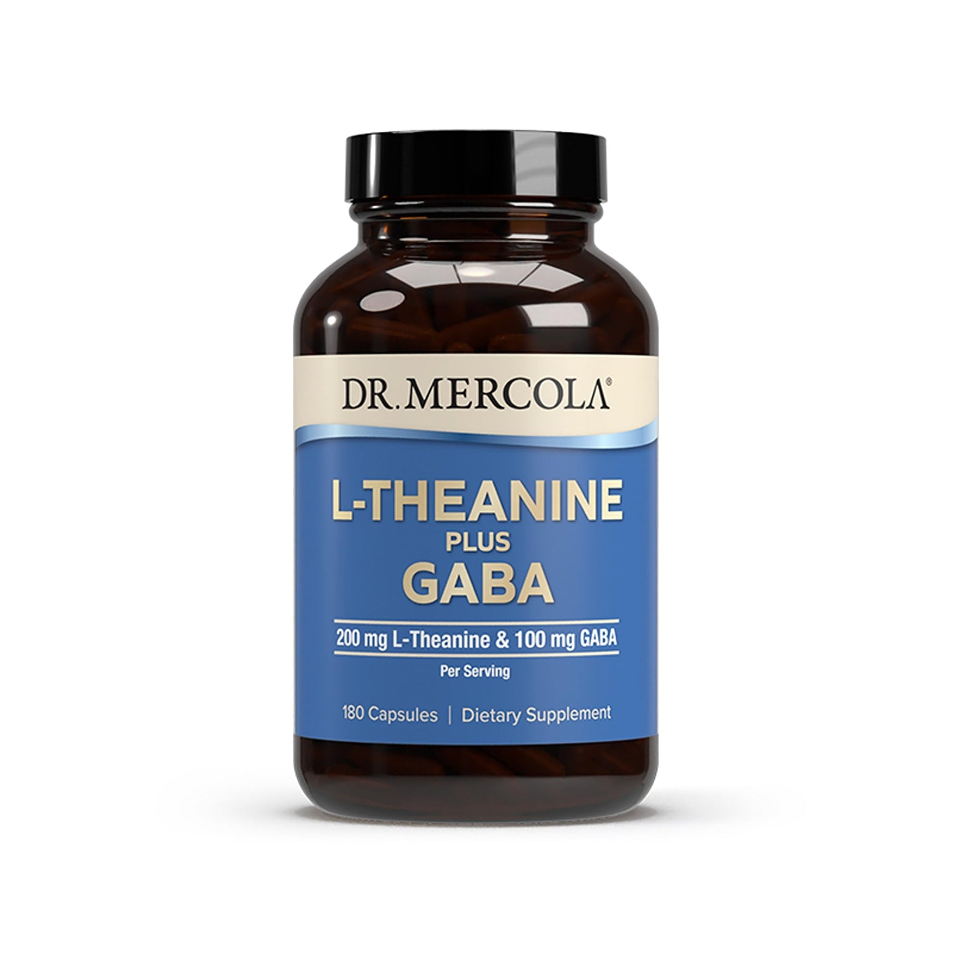 Dr. Mercola L-Theanine Plus GABA Capsules 180 Count