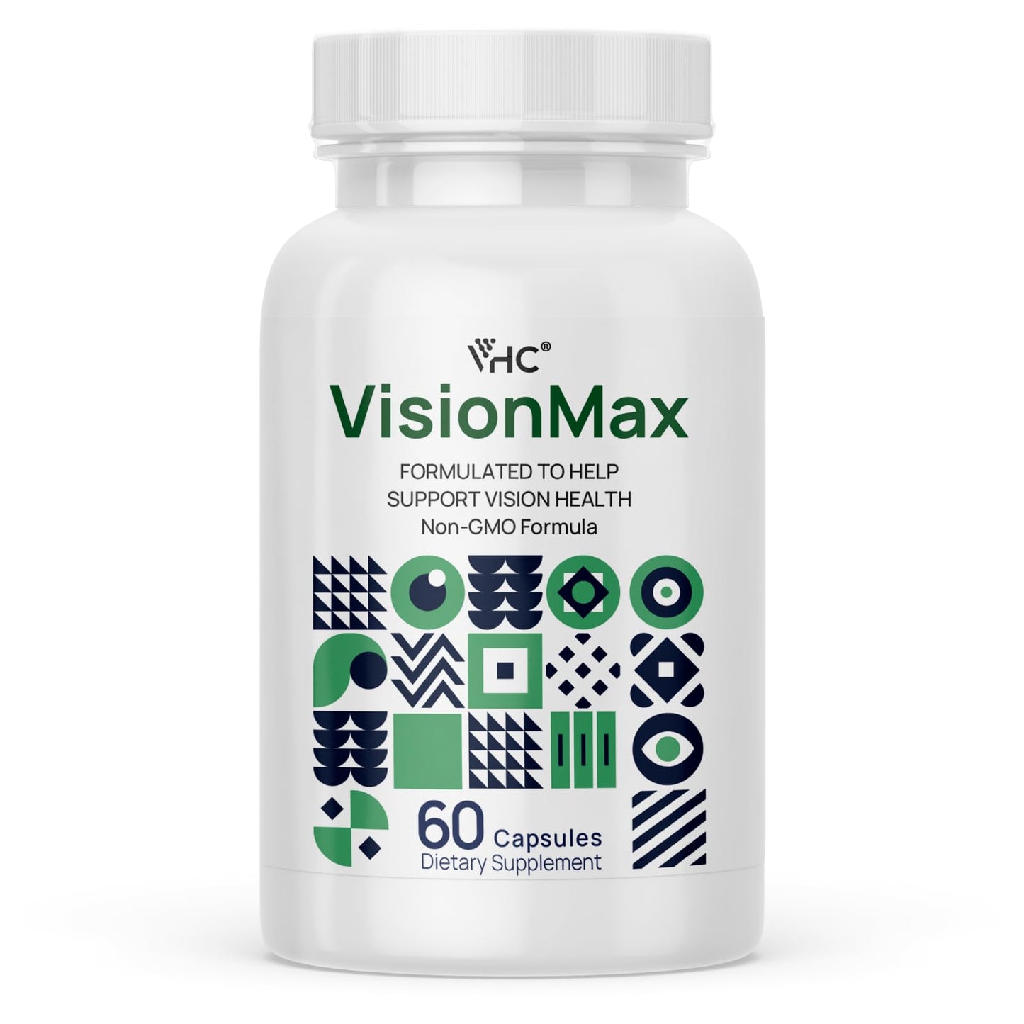 VHC Eye Vitamins with Lutein Bilberry Zinc 10 in 1 Supplements Capsules 60 Count