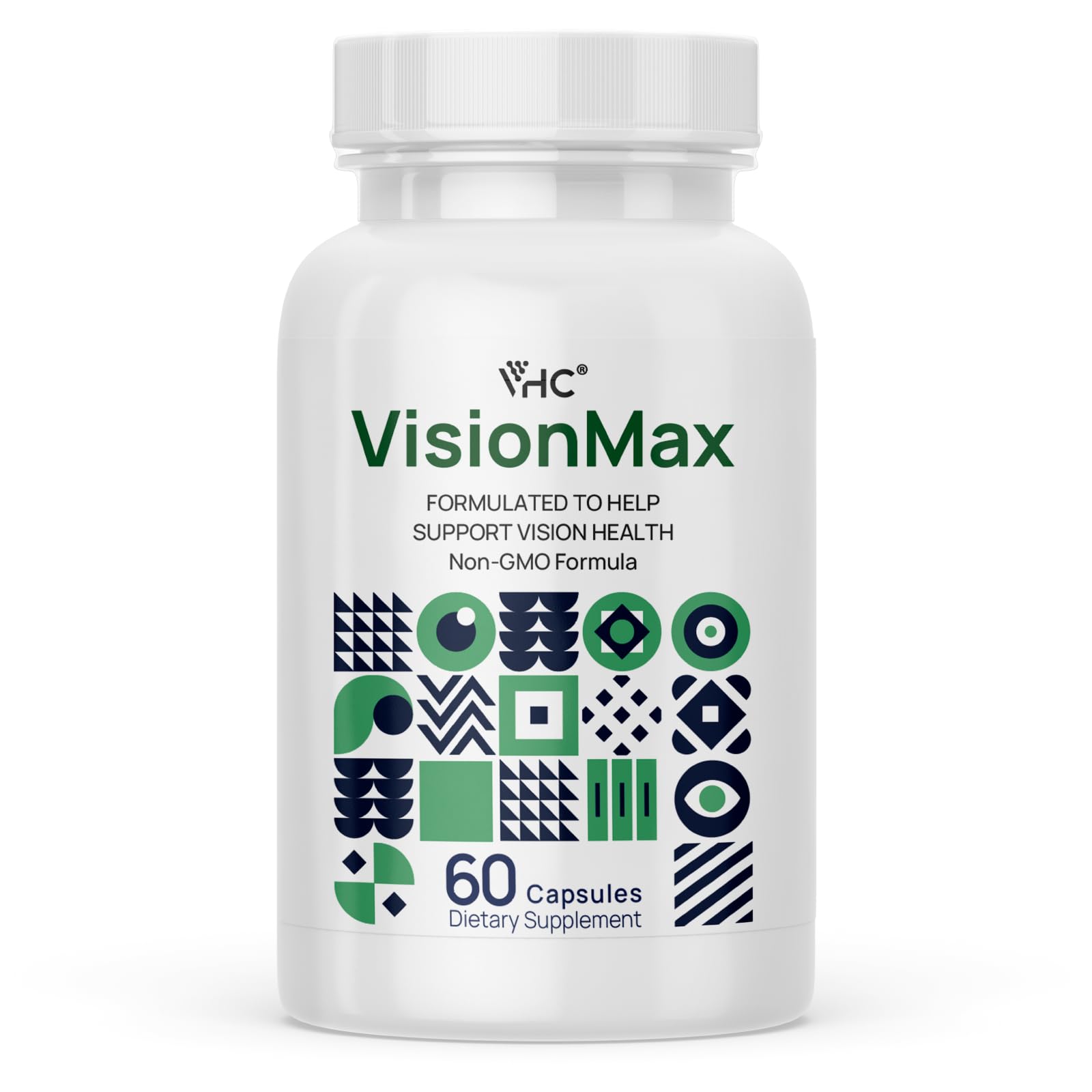 VHC Eye Vitamins with Lutein Bilberry Zinc 10 in 1 Supplements Capsules 60 Count