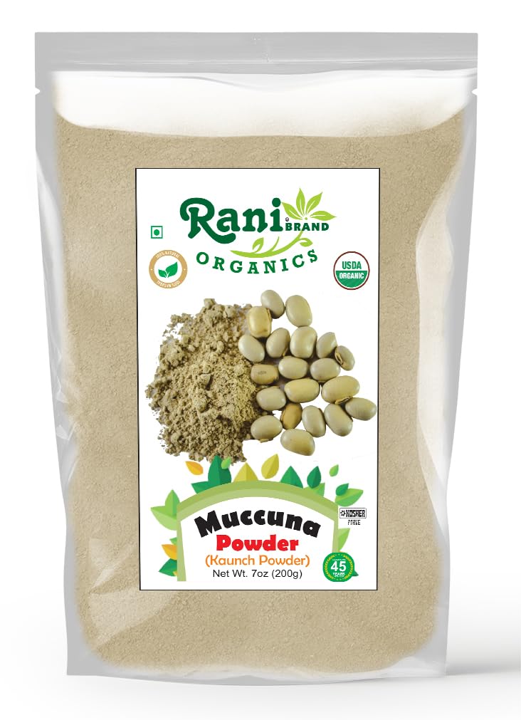 Rani Brand Authentic Indian Products Organic Mucuna Powder (Kaunch Powder) 7 oz