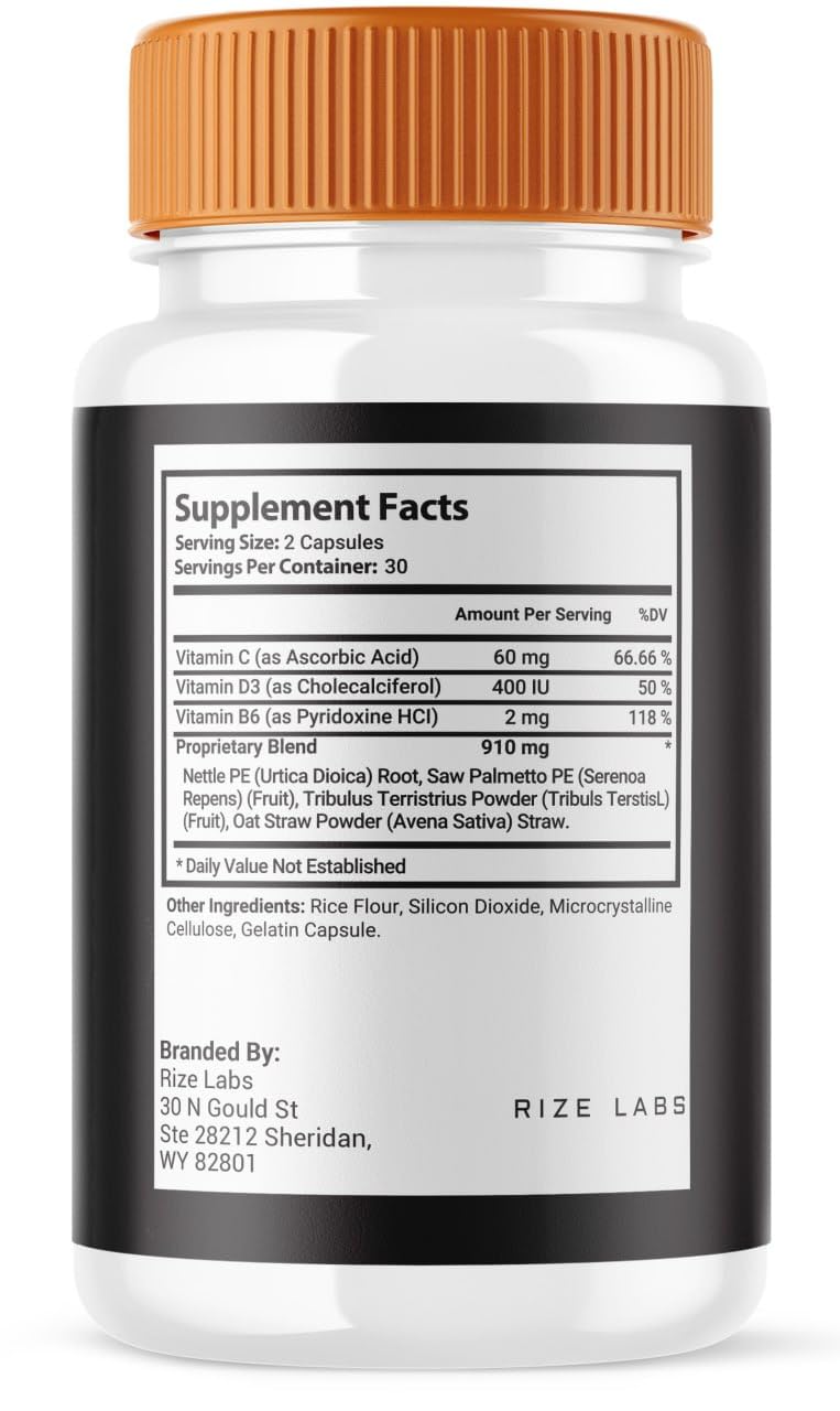 Rize Labs ProstateFlux Capsules, 60 Count