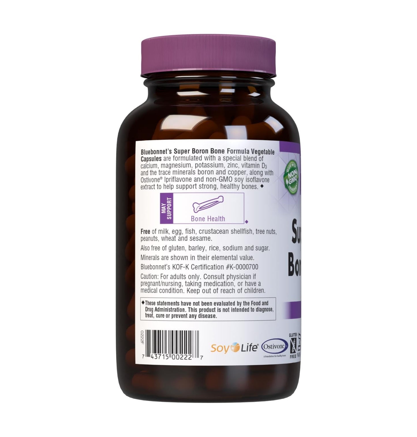 BlueBonnet Super Boron Bone Formula Capsules, 240 Count