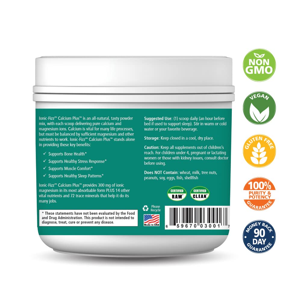 Pure Essence Labs Ionic Fizz Calcium Plus Powder 7.41 oz