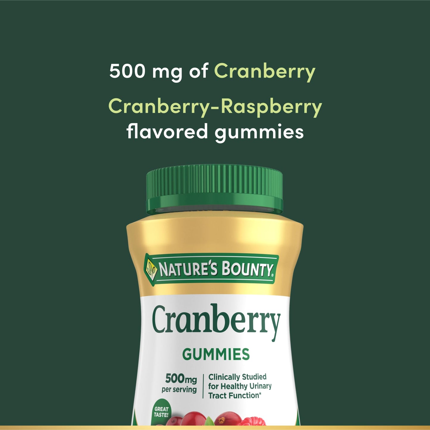 Nature's Bounty Cranberry Gummies Urinary Tract Support, 150 Count