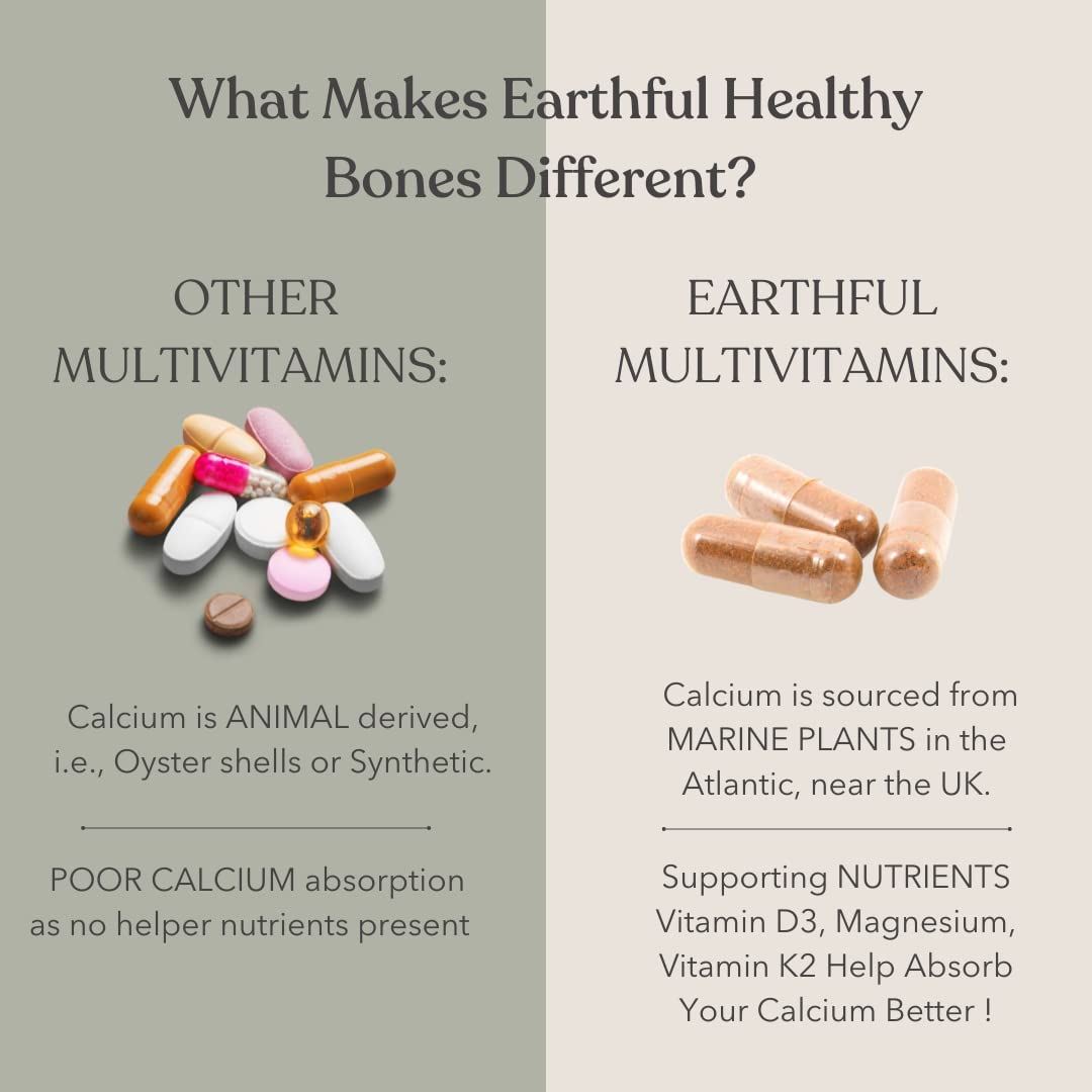 Generic Calcium + D3 + K2 Magnesium Capsules for Bone Health, 60 Capsules