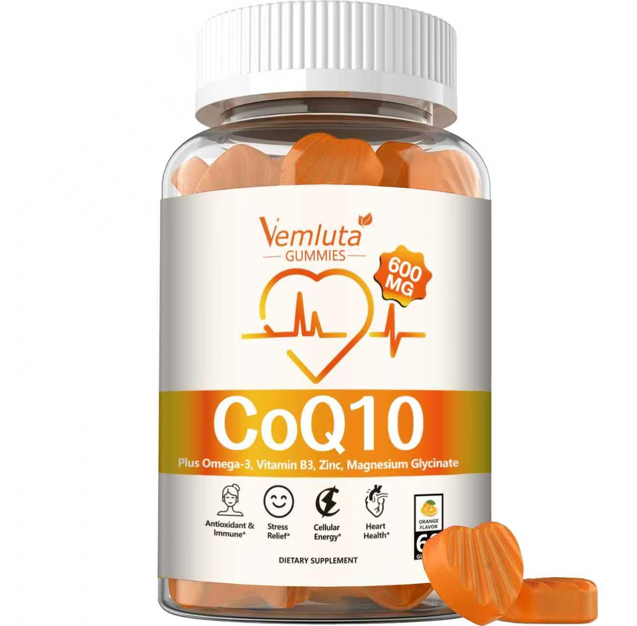 Vemluta CoQ10 Gummies 600mg, 60 Count