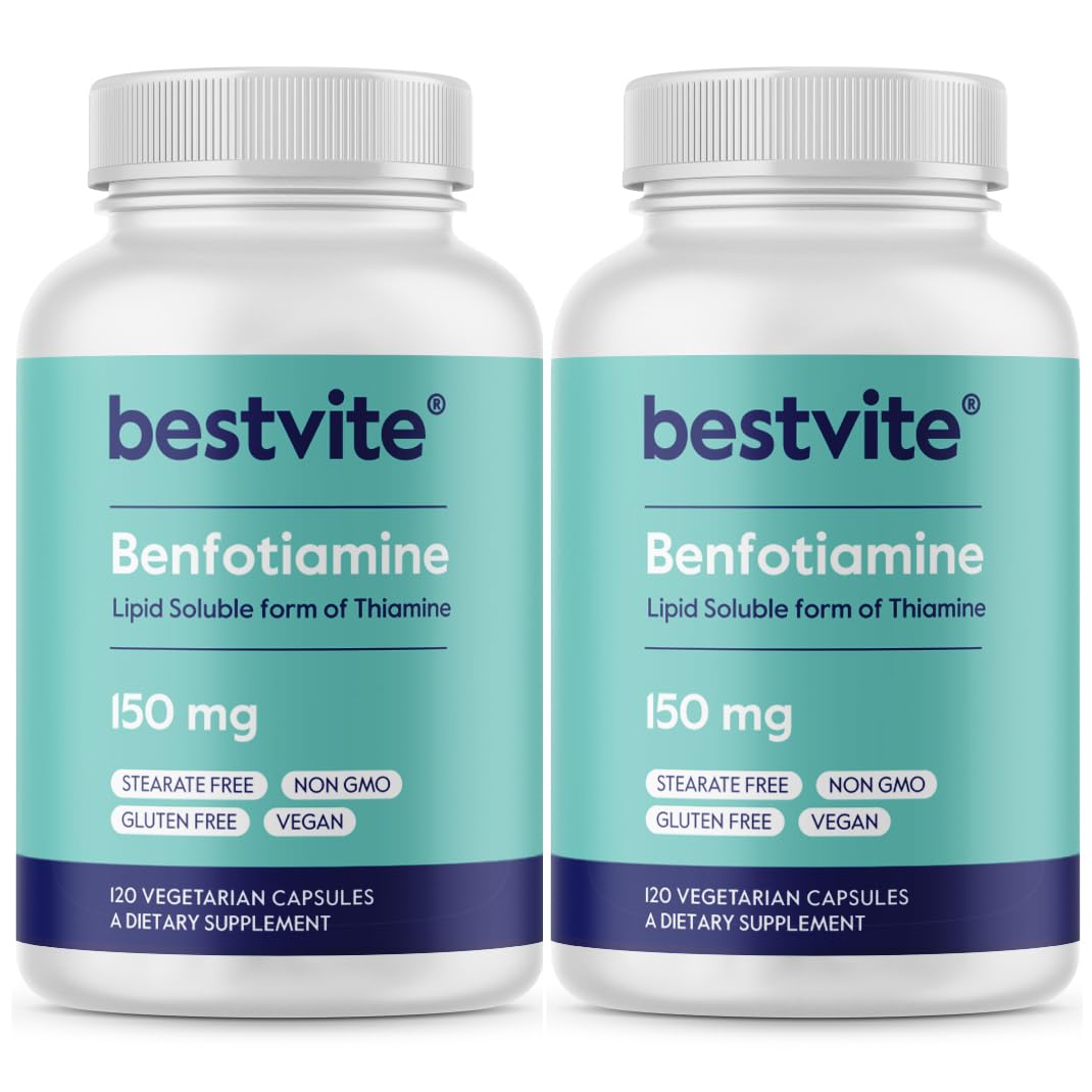 BESTVITE Benfotiamine 150mg Capsules, 240