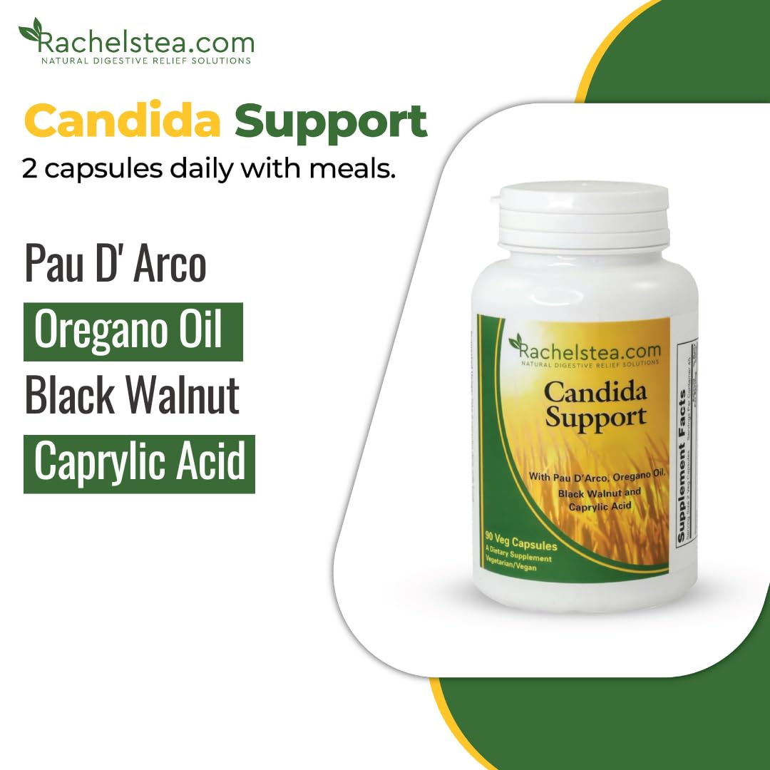 Rachelstea Candida Support, Intestinal Flora 90 Capsules