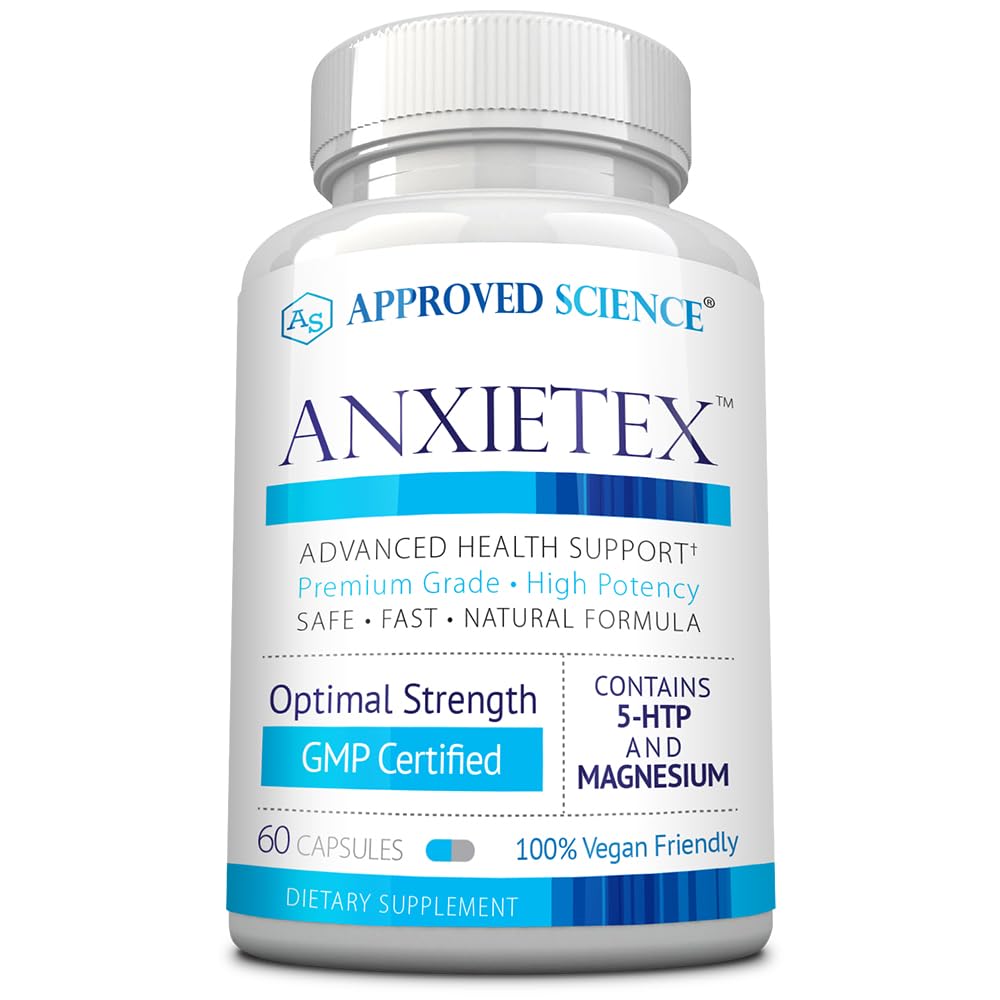 Approved Science Anxietex - Calm and Relaxation - L-Theanine and Magnesium 60 Capsules