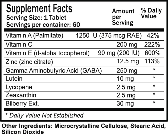 Daily Manufacturing Eye-Vite Plus Tablets, 60 Tablets