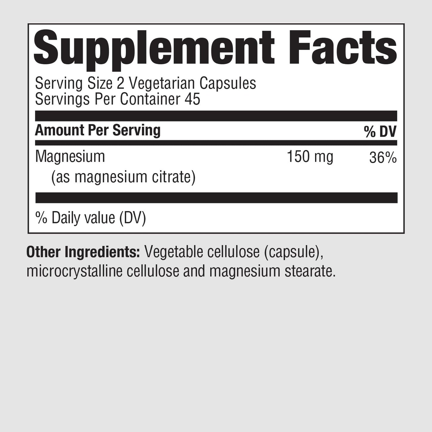 PureFormulas Magnesium Citrate, 90 Vegetarian Capsules