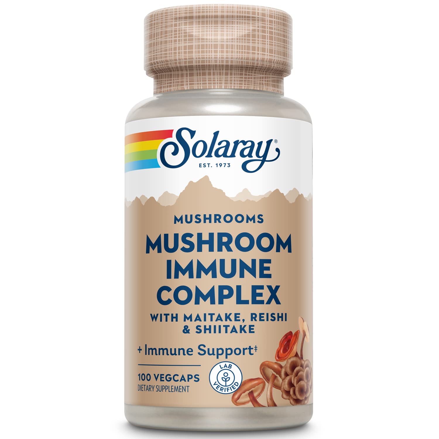 SOLARAY Maitake, Reishi, & Shiitake Mushroom Complex Veg Cap 100