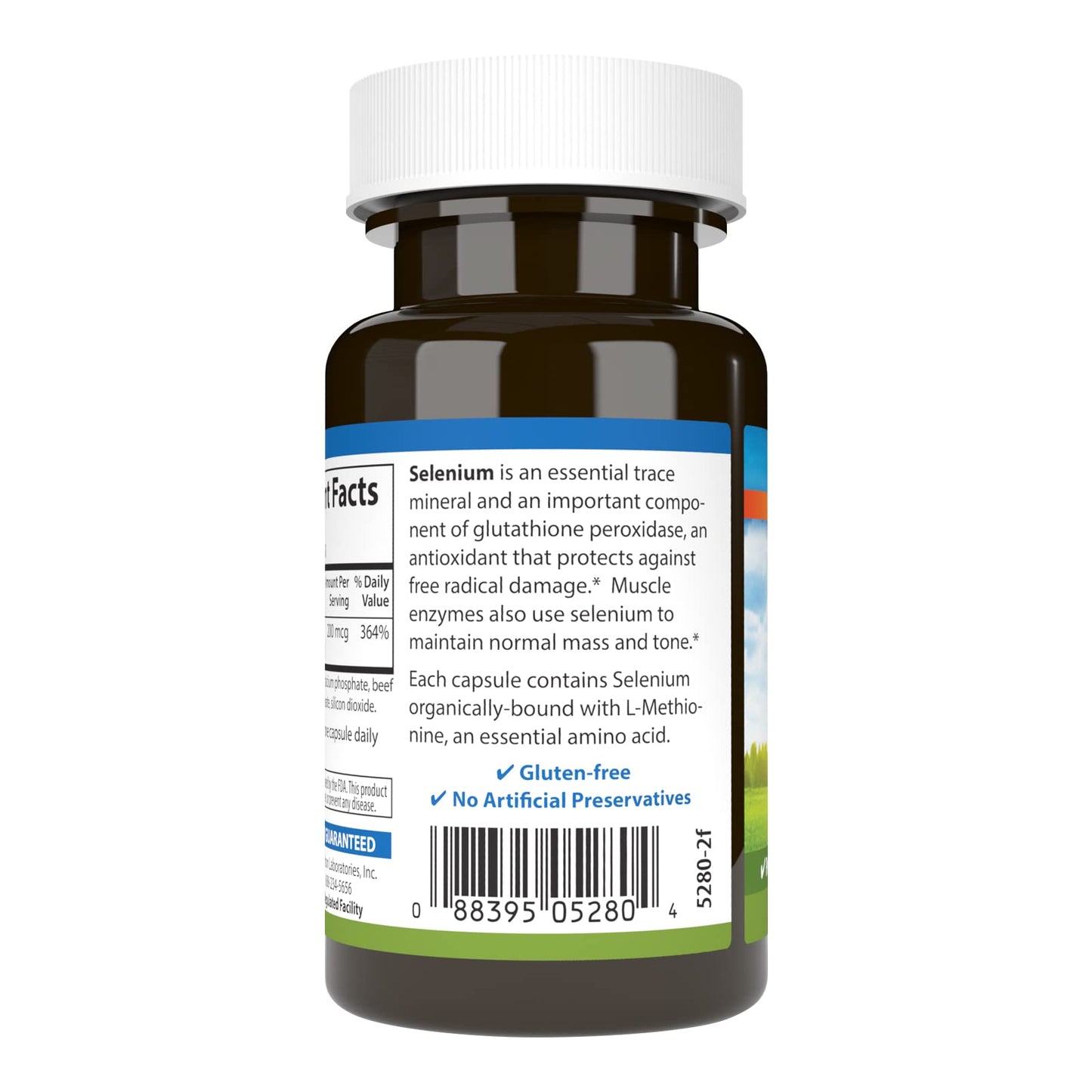 Carlson Selenium 200 mcg Yeast-Free Capsules, 60 Count