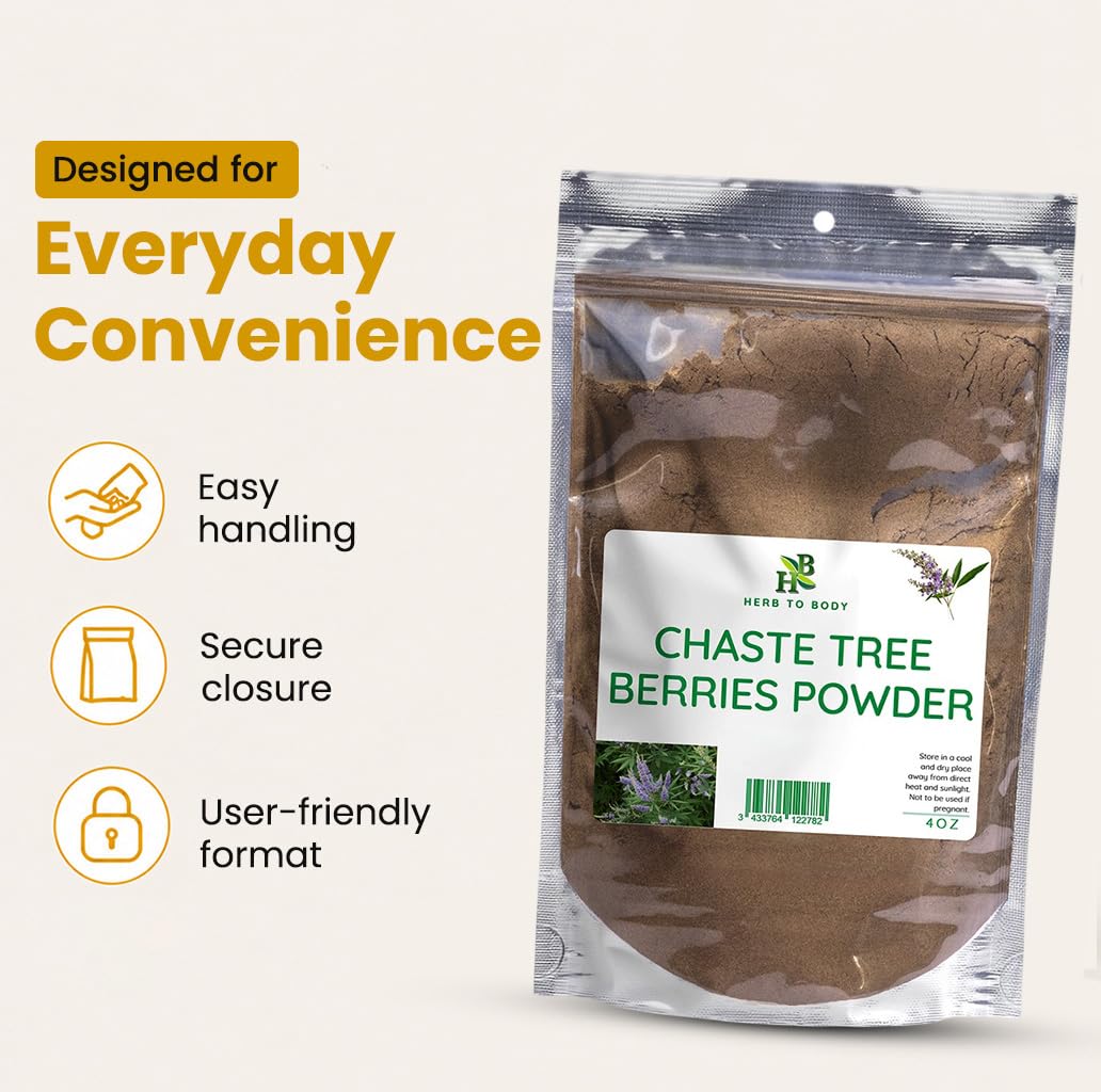 Herb To Body Chaste Tree Berry Powder 4