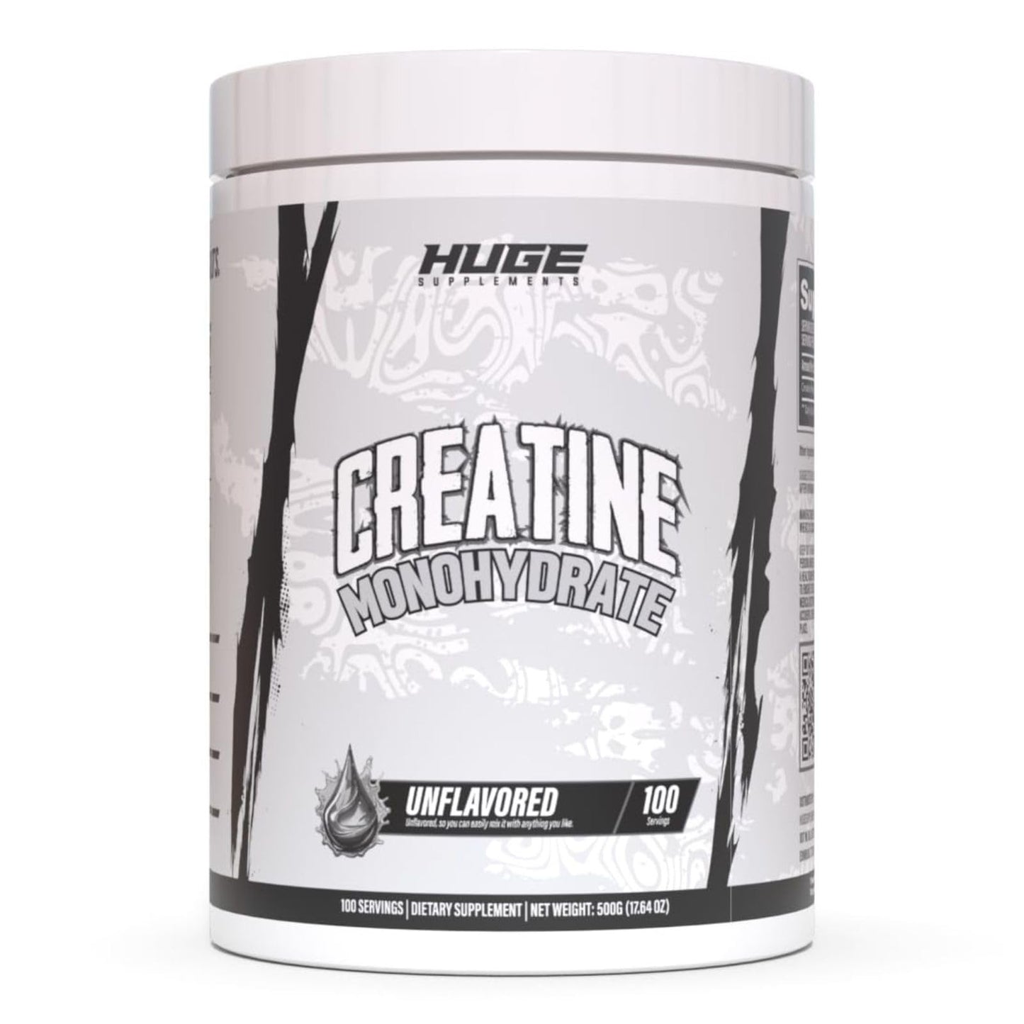 Huge Supplements Pure Micronized Creatine Monohydrate Powder 1.1 Pound