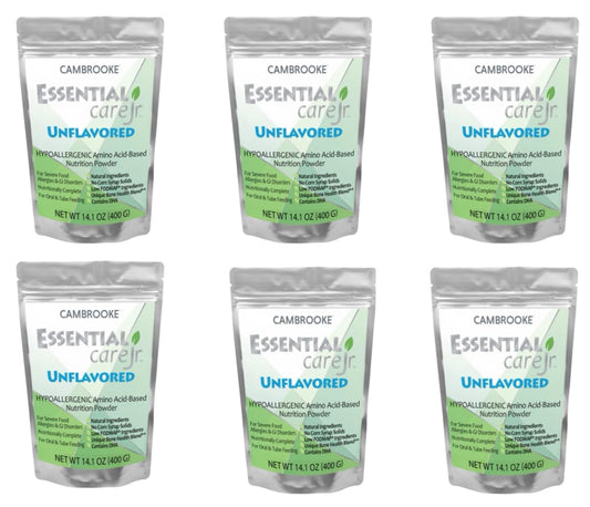 Cambrooke Essential Care JR Unflavored Hypoallergenic Amino Acid-Based Nutrition Powder, 6 Packages