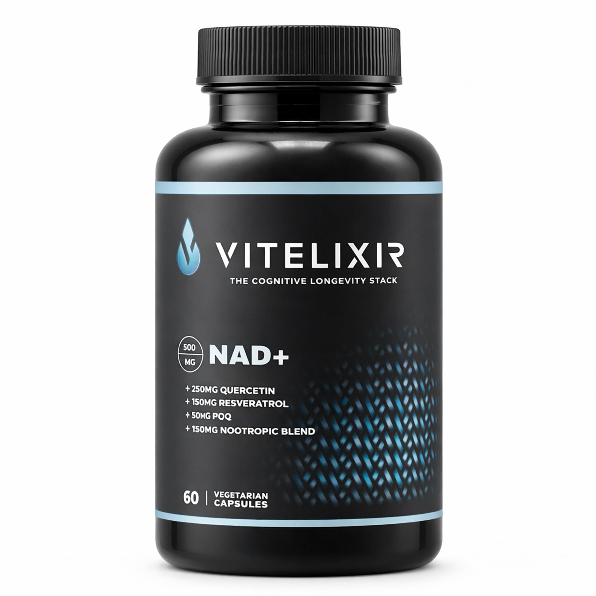 VITELIXIR Nicotinamide Riboside 1800mg NAD+ Supplement Capsules, 60 Count