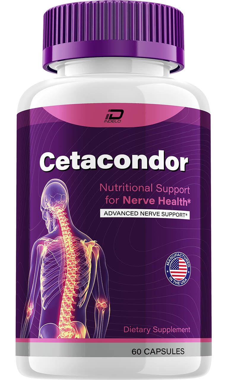 Indelo Cetacondor Health & Brain Support – Cetacondor Advanced Nootropic Formula All-Natural Focus Supplement, Capsules, 60 Capsules