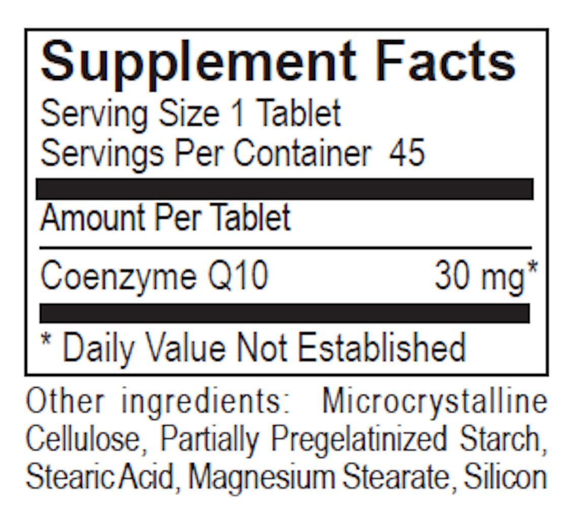 Dialyvite Coenzyme Q10 30 mg Tablet, 45 Count