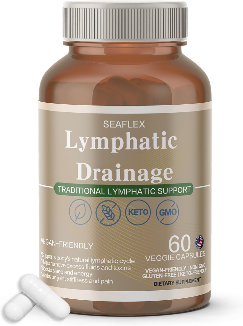 Vunexo Lymphatic Drainage Capsules 60 Count