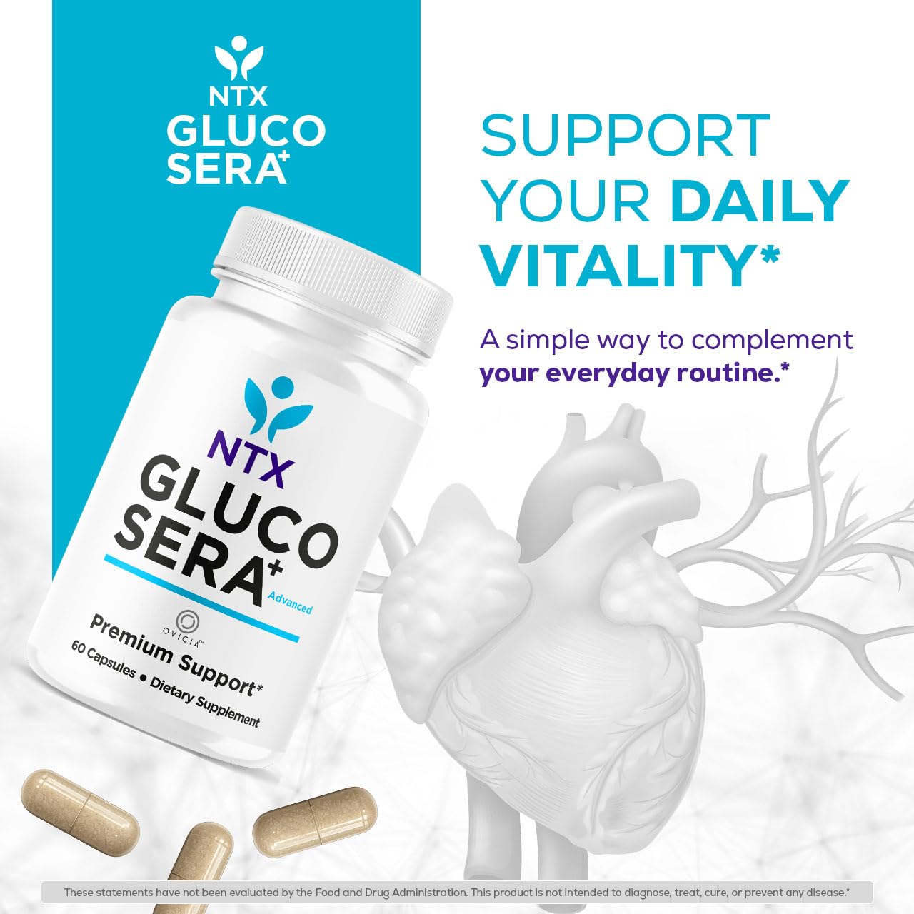 OVICIA NTX Gluco Sera Capsules, 60 Count