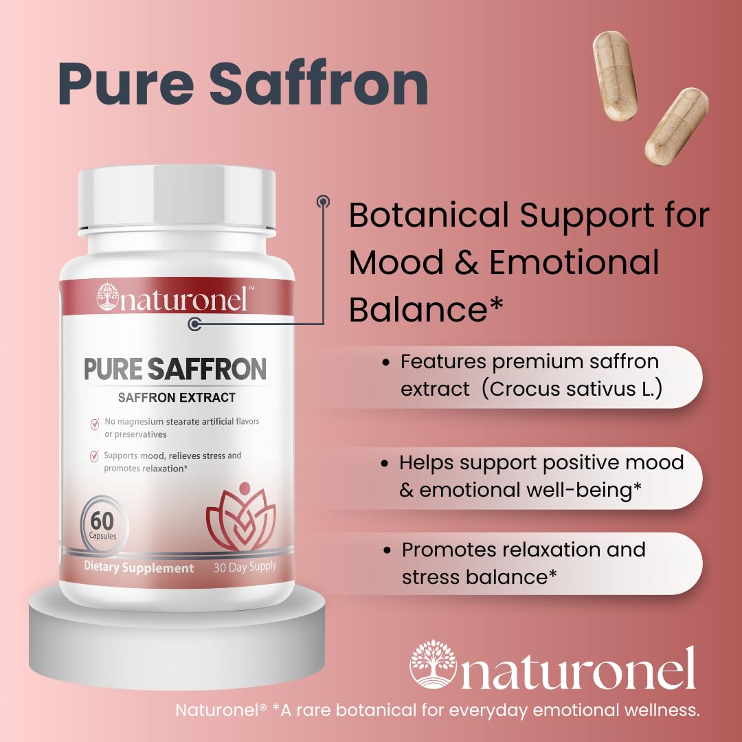 Naturonel Saffron Extract Capsules 60 Count