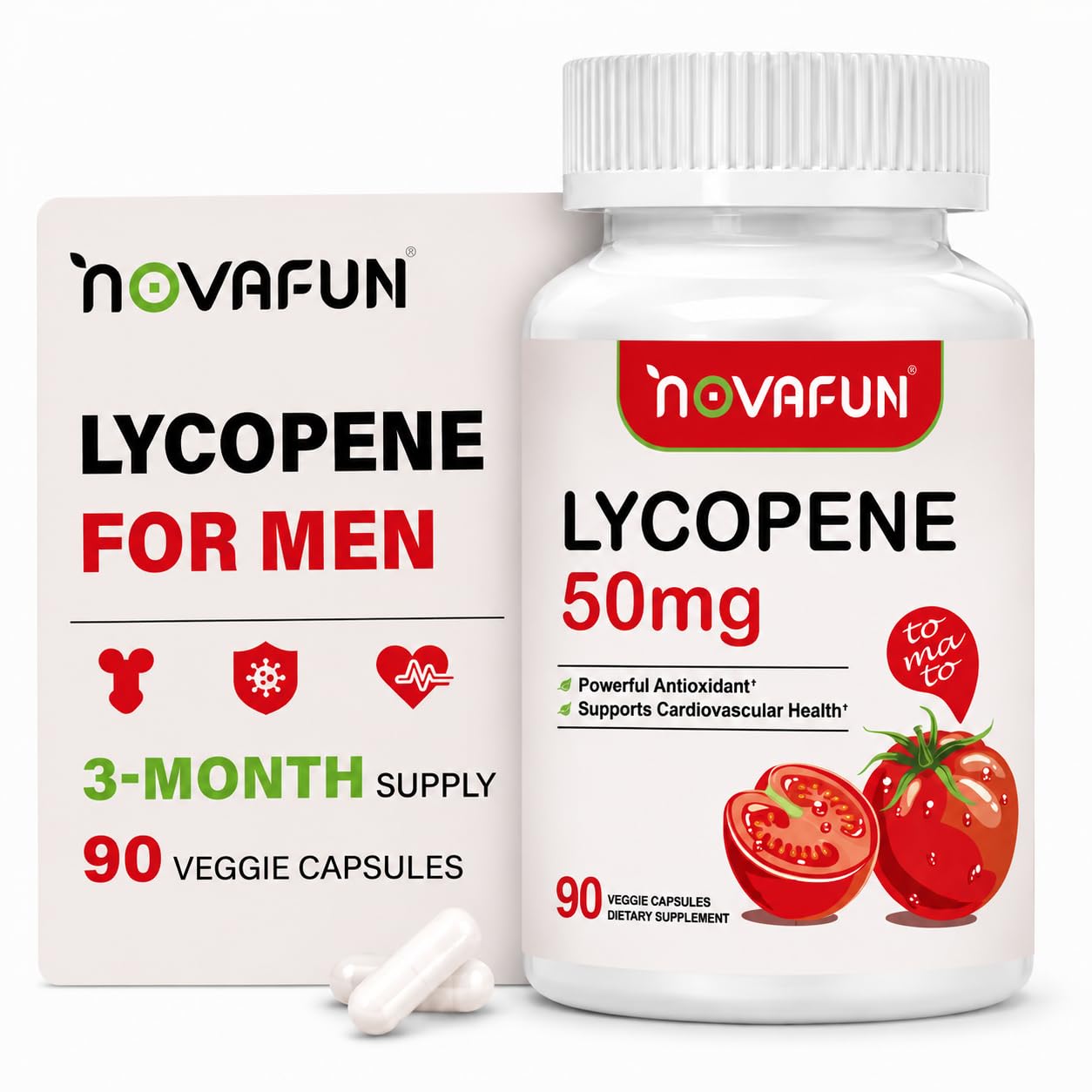 Novafun Lycopene Capsules 50mg, 90 Count