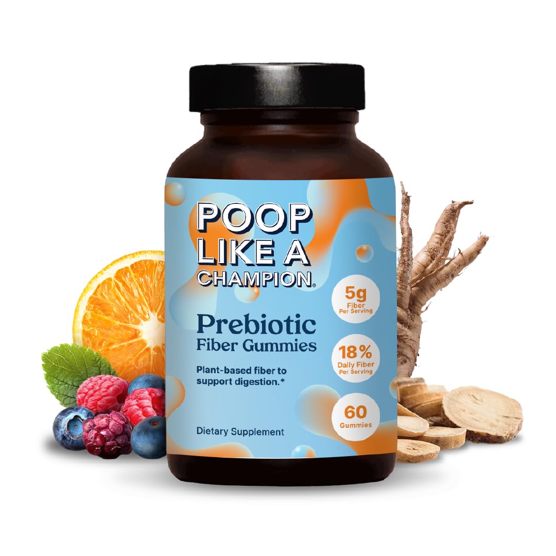 Poop Like a Champion Fiber Gummies Gummy 60 Count