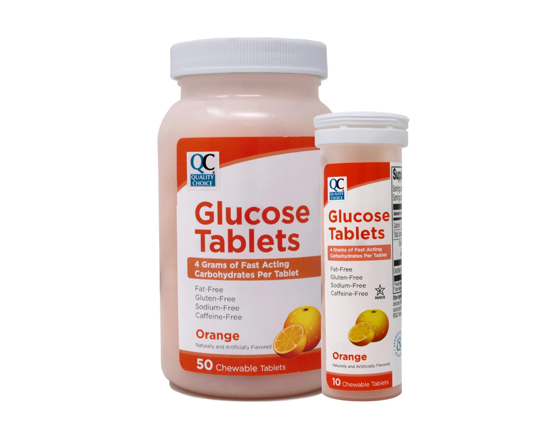 Quality Choice Glucose Tablets Chewable 60 Count