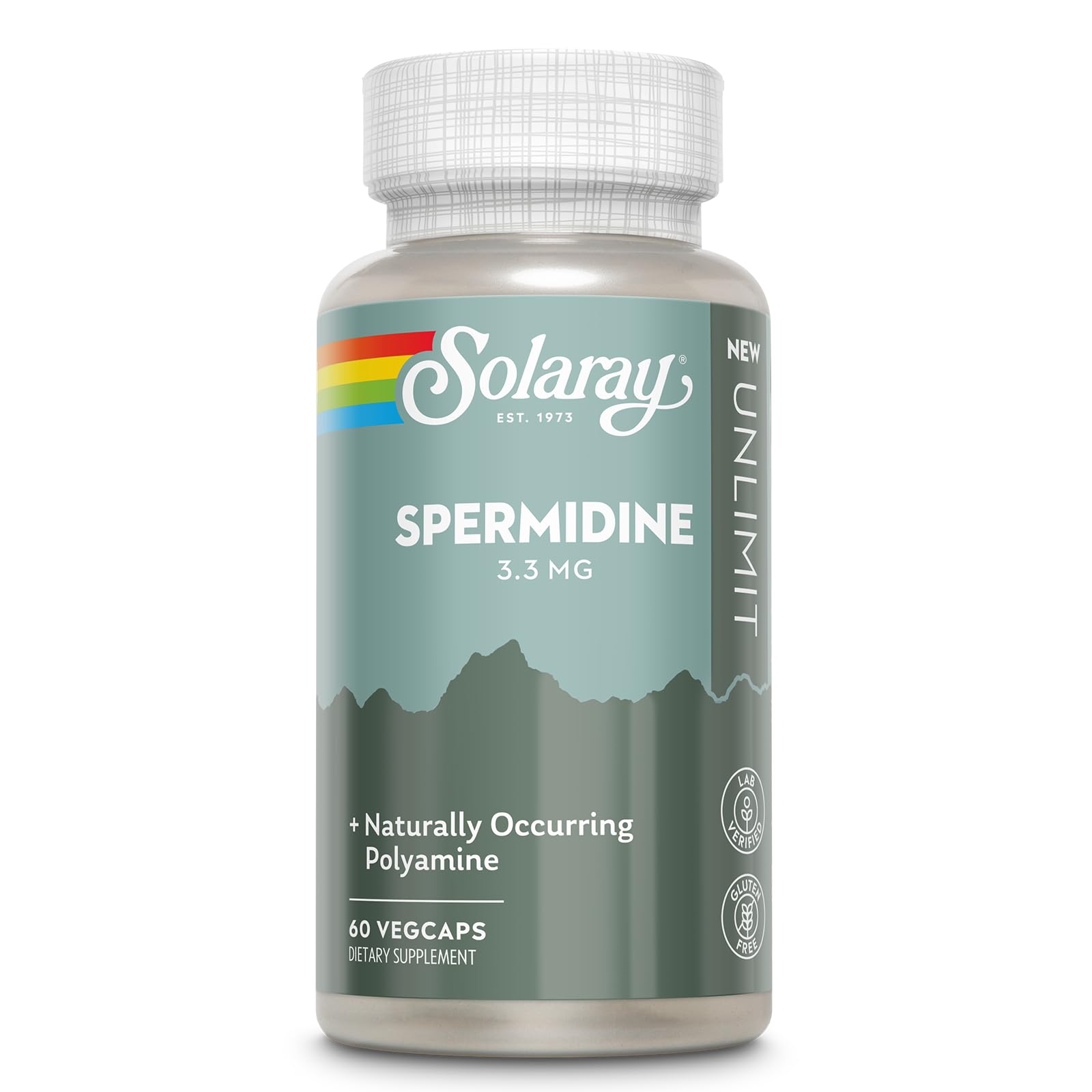 Solaray Spermidine 3.3 mg Capsule, 60 Count