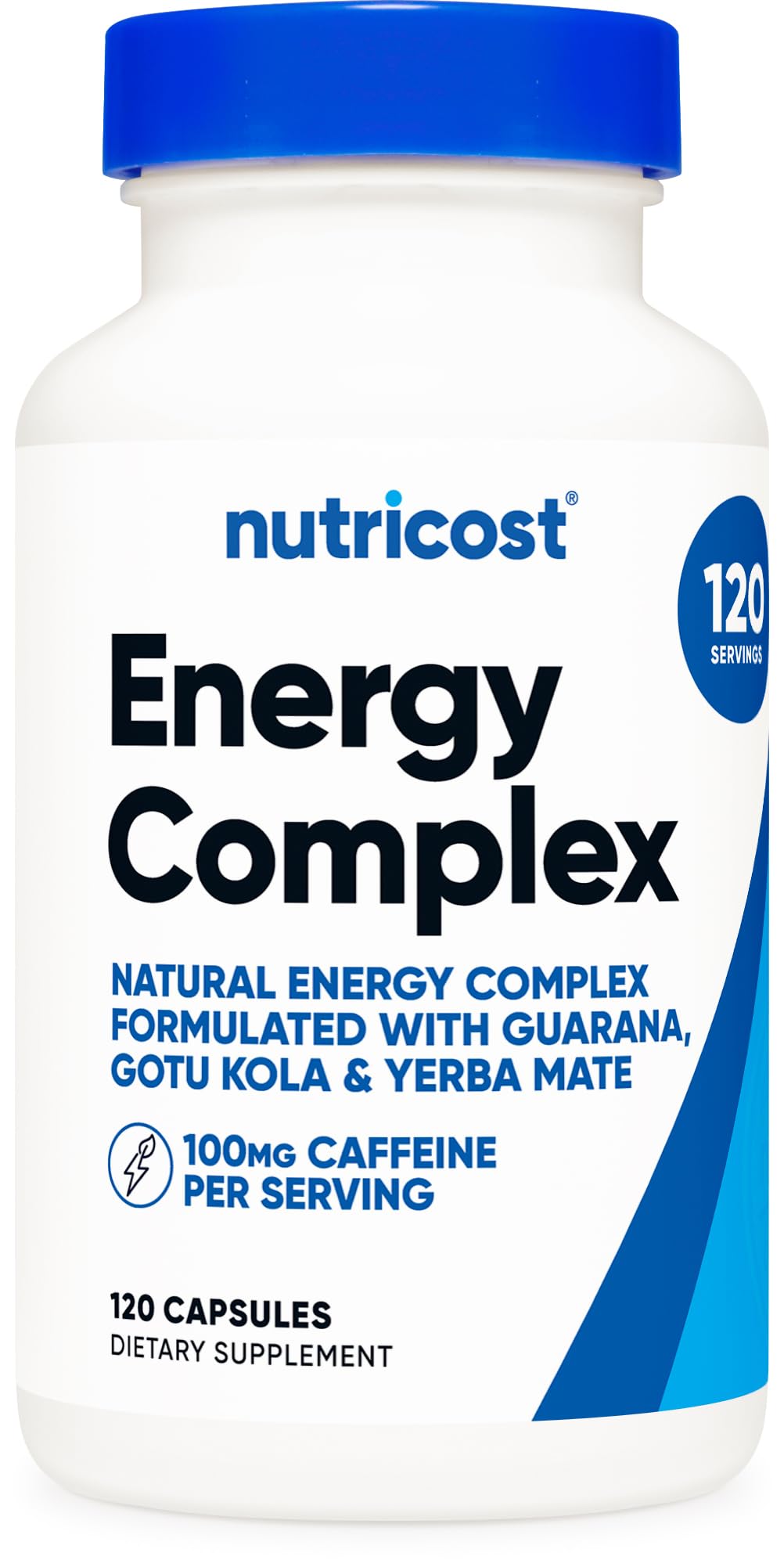Nutricost Natural Energy Pills Complex Capsules, 120 Count