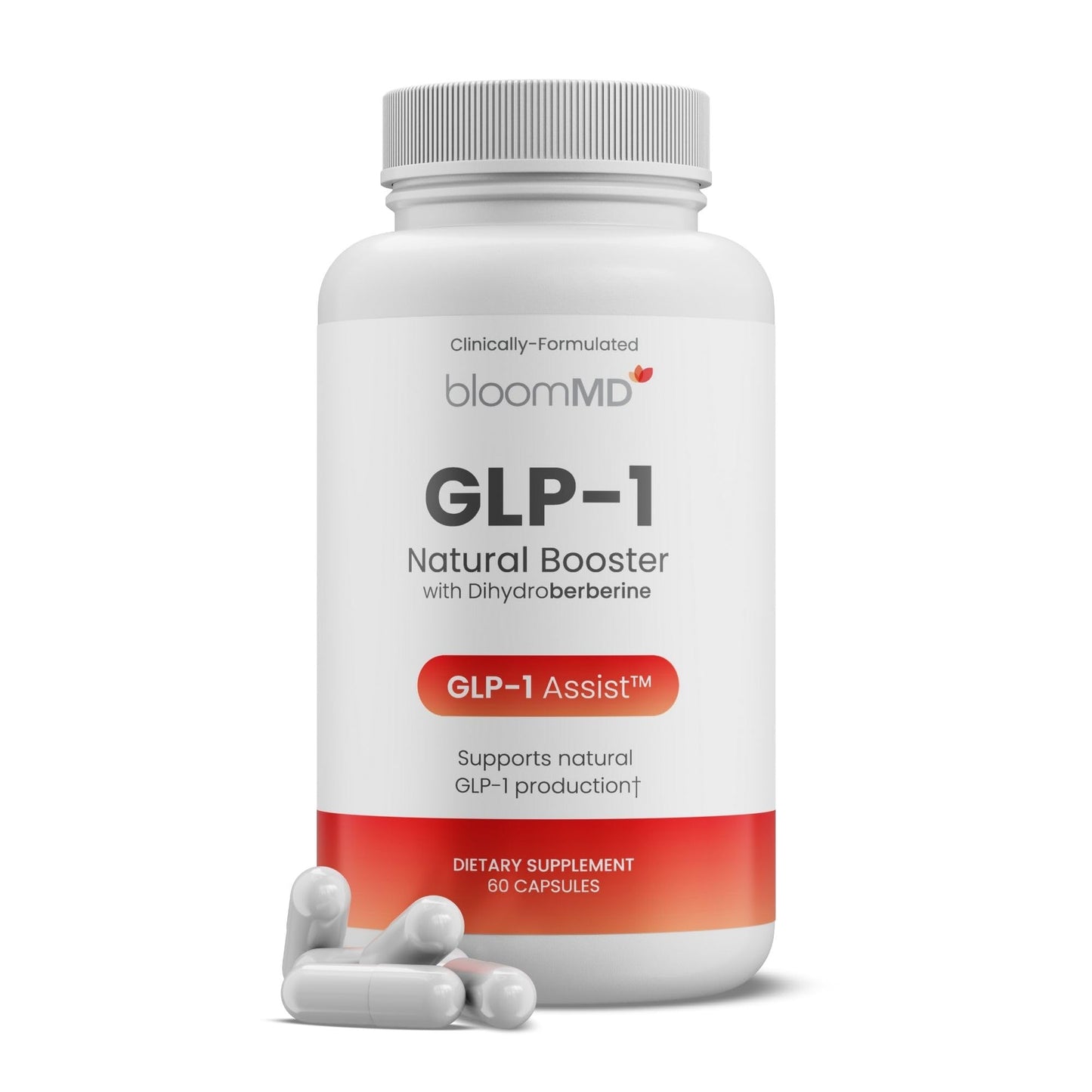BloomMD GLP-1 Natural Booster with Dihydroberberine Capsules 120 Count