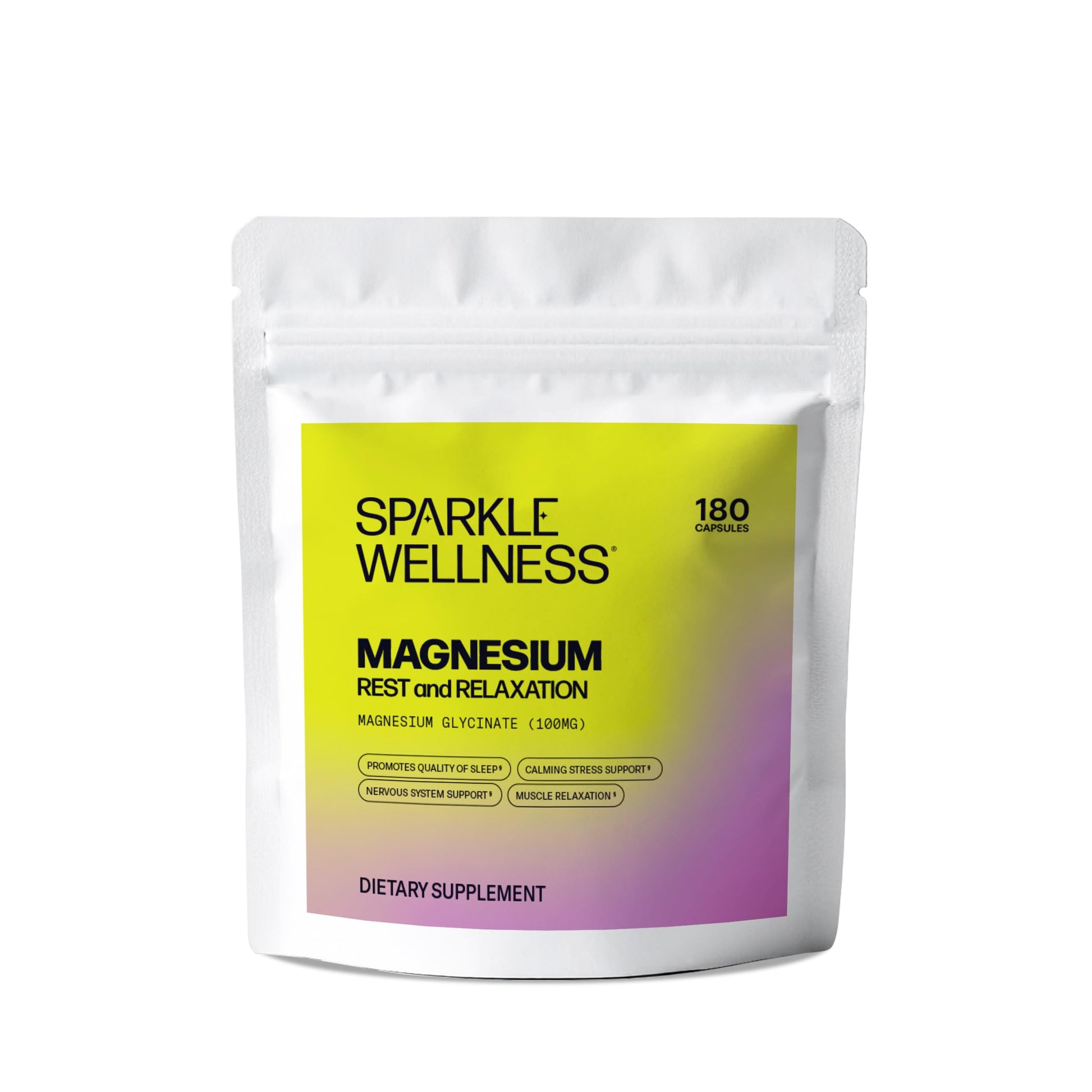Sparkle Wellness Magnesium Glycinate Capsules, 180 Count