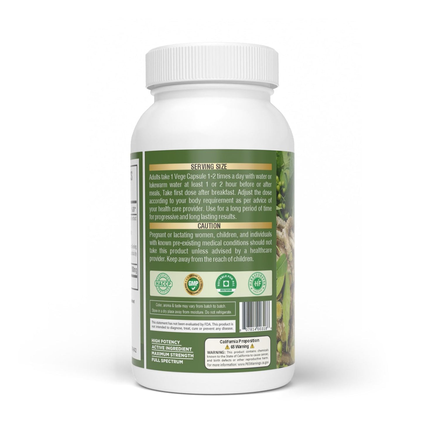 Herbsforever Guduchi (Tinospora cordifolia) Extra Strength 10:1 Extract, 800mg per Serving, 90 Capsules