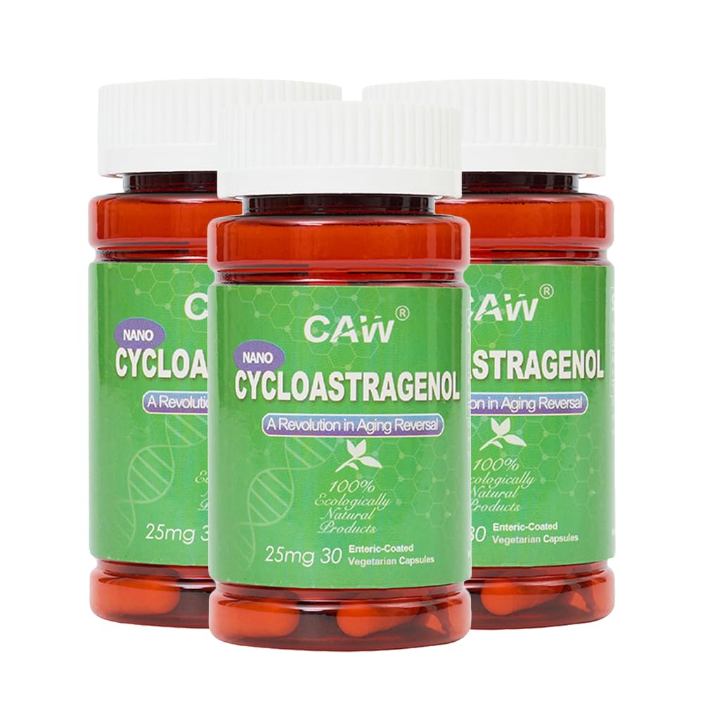 CAW Nano Cycloastragenol 25 mg Capsules, 90 Count