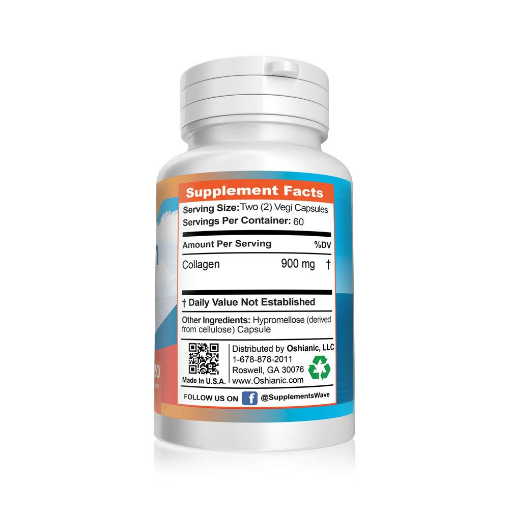 Oshianic Colla-Gen 3000 Capsules, 120 Count