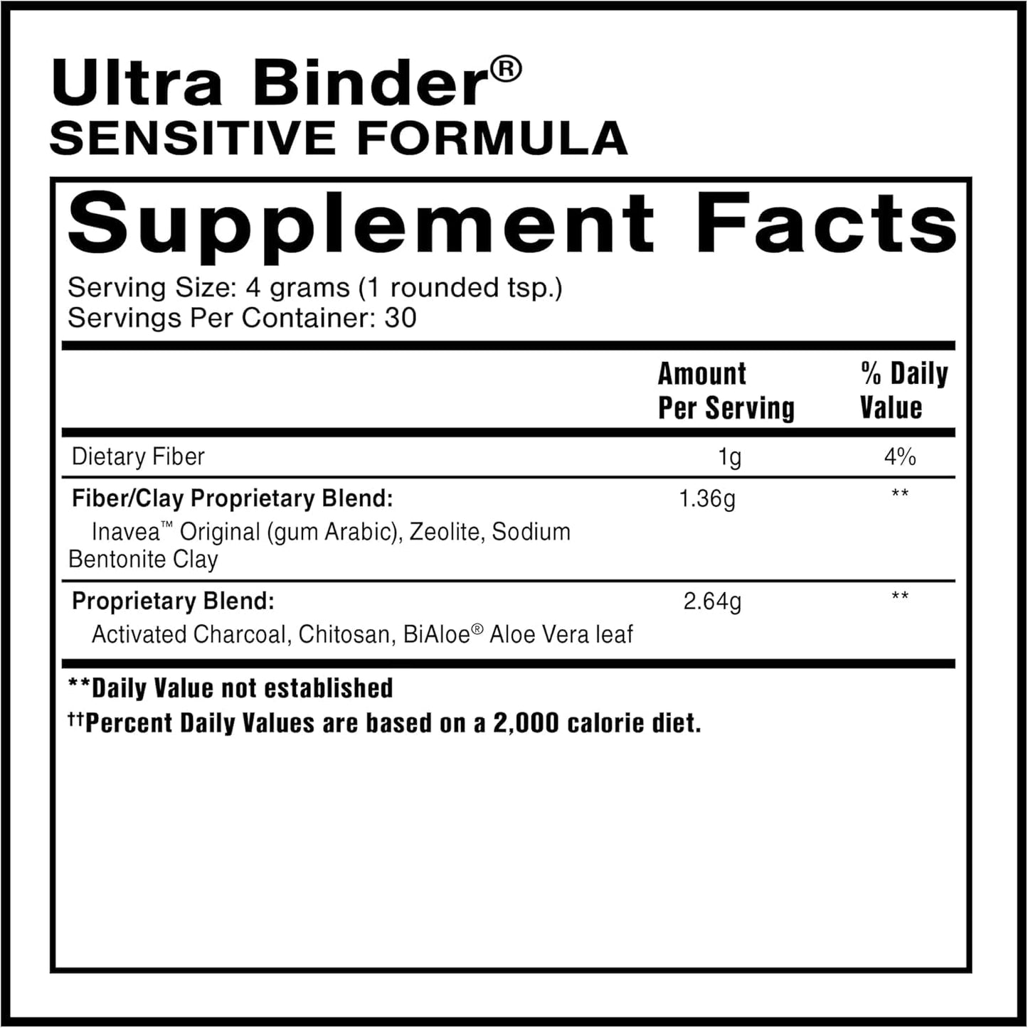 Quicksilver Scientific Ultra Binder Sensitive Formula Bentonite Clay Powder, 4.23 Ounce