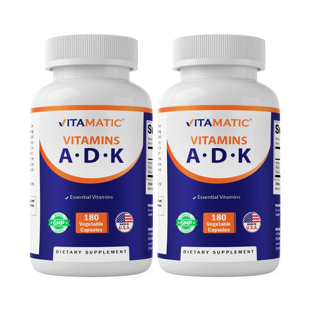 Vitamatic ADK Vitamin Supplement Capsules 360