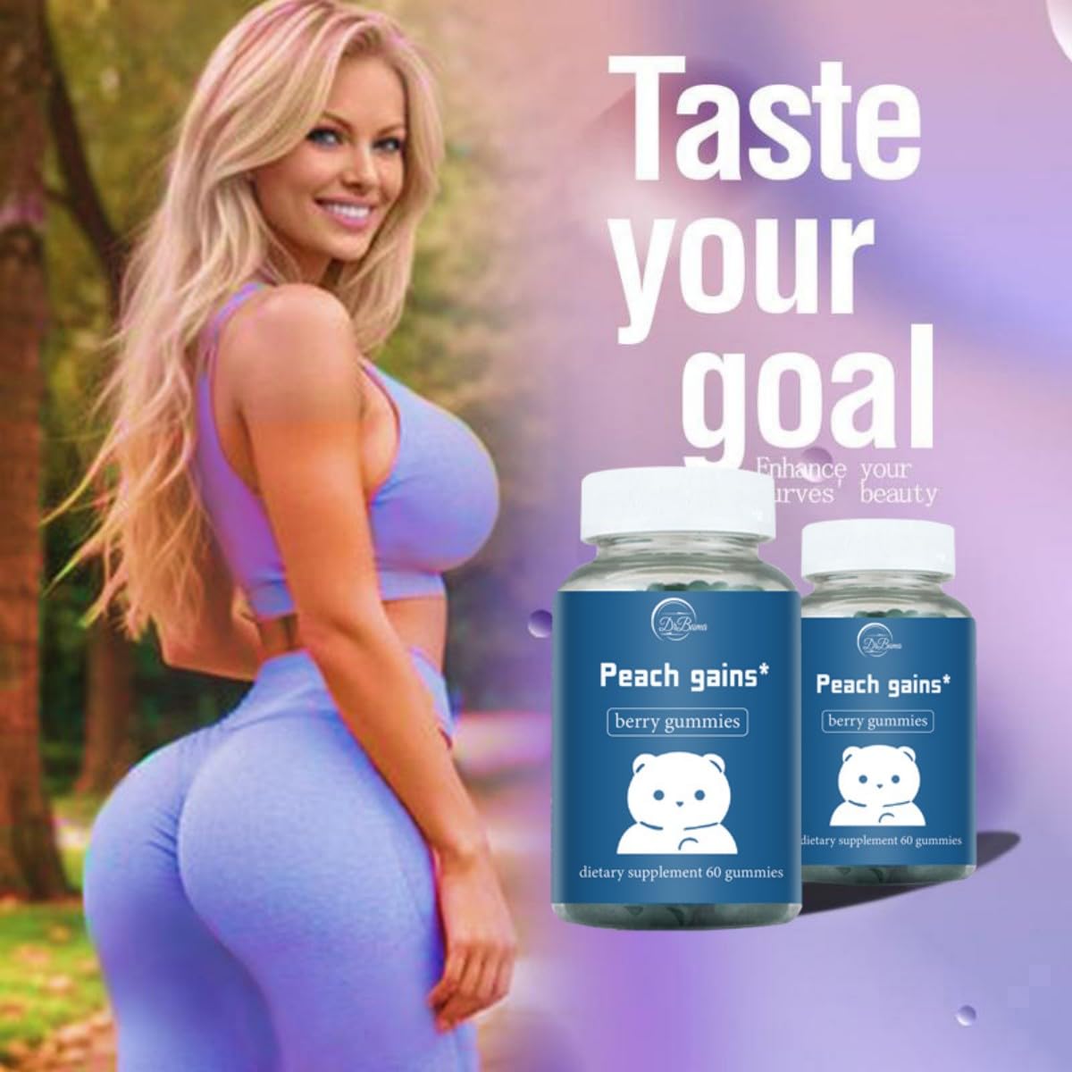 DrBuma Peach Support Gummies for Women Gummy 60 Gummies