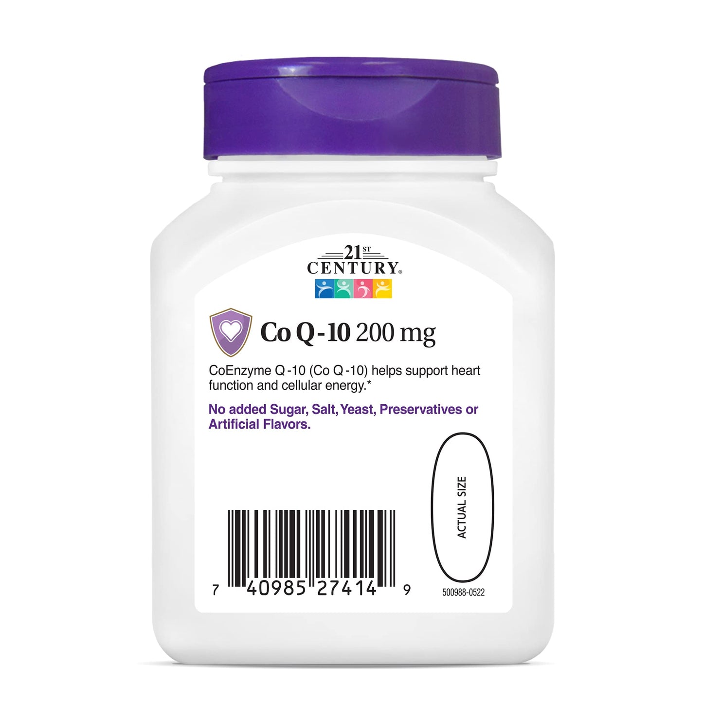 21st Century CoQ10 200mg Softgels 90 Count
