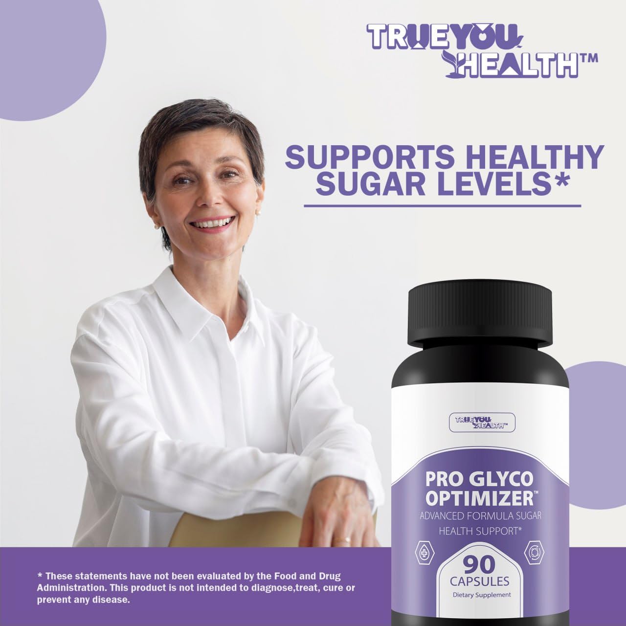 True You Health Pro Glyc0 Optimizer Capsule, 90 Count