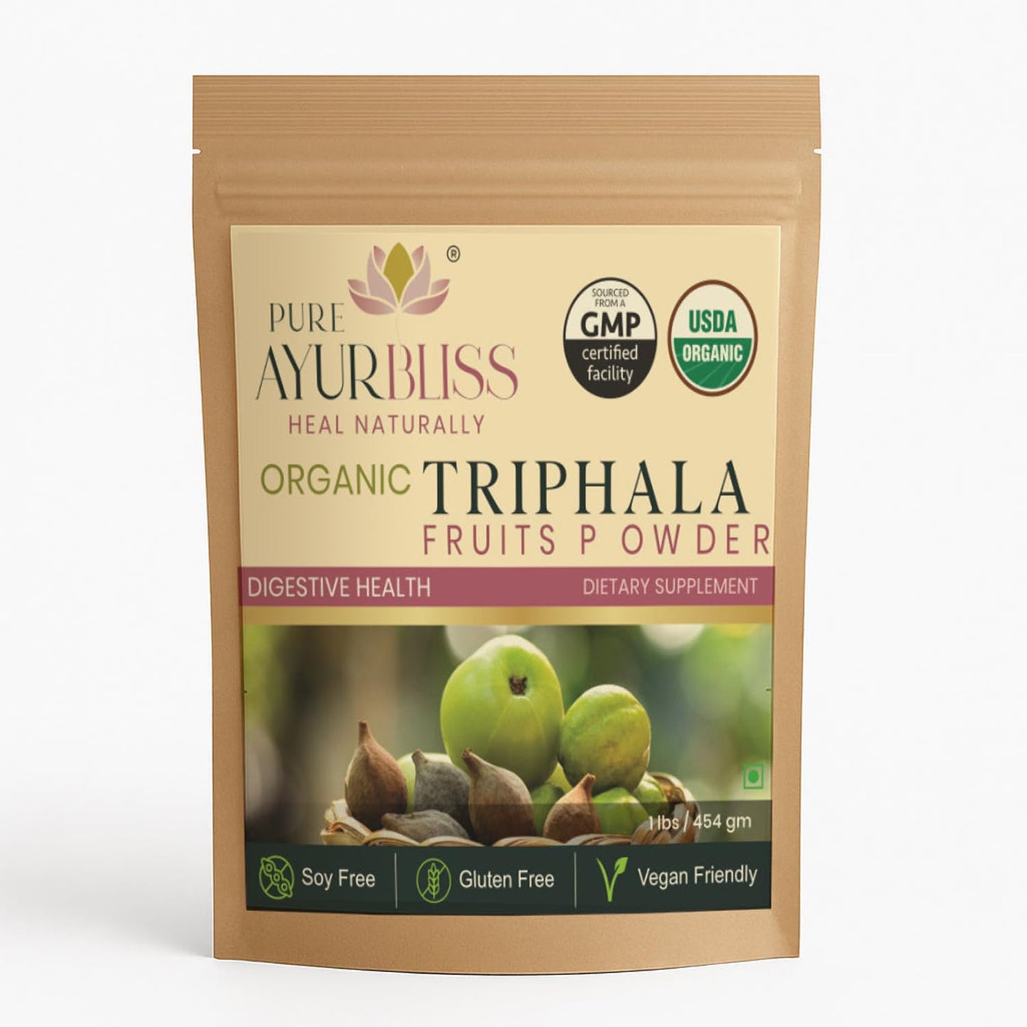 PureAyurbliss Triphala Powder 16 oz