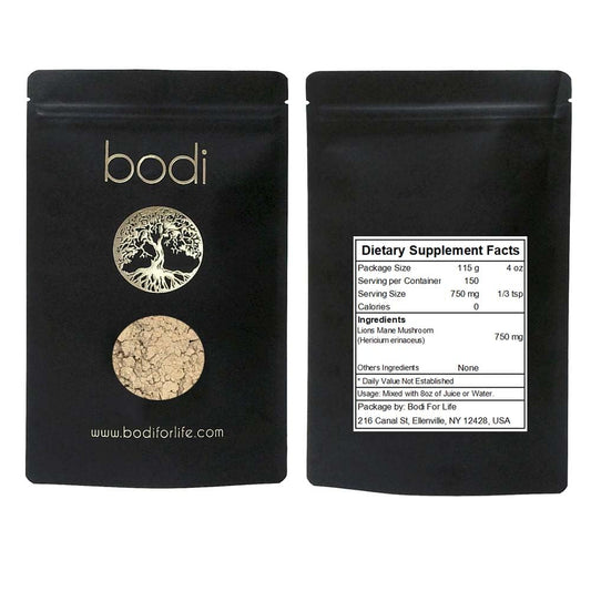 bodi Lions Mane Mushroom Powder 4 oz