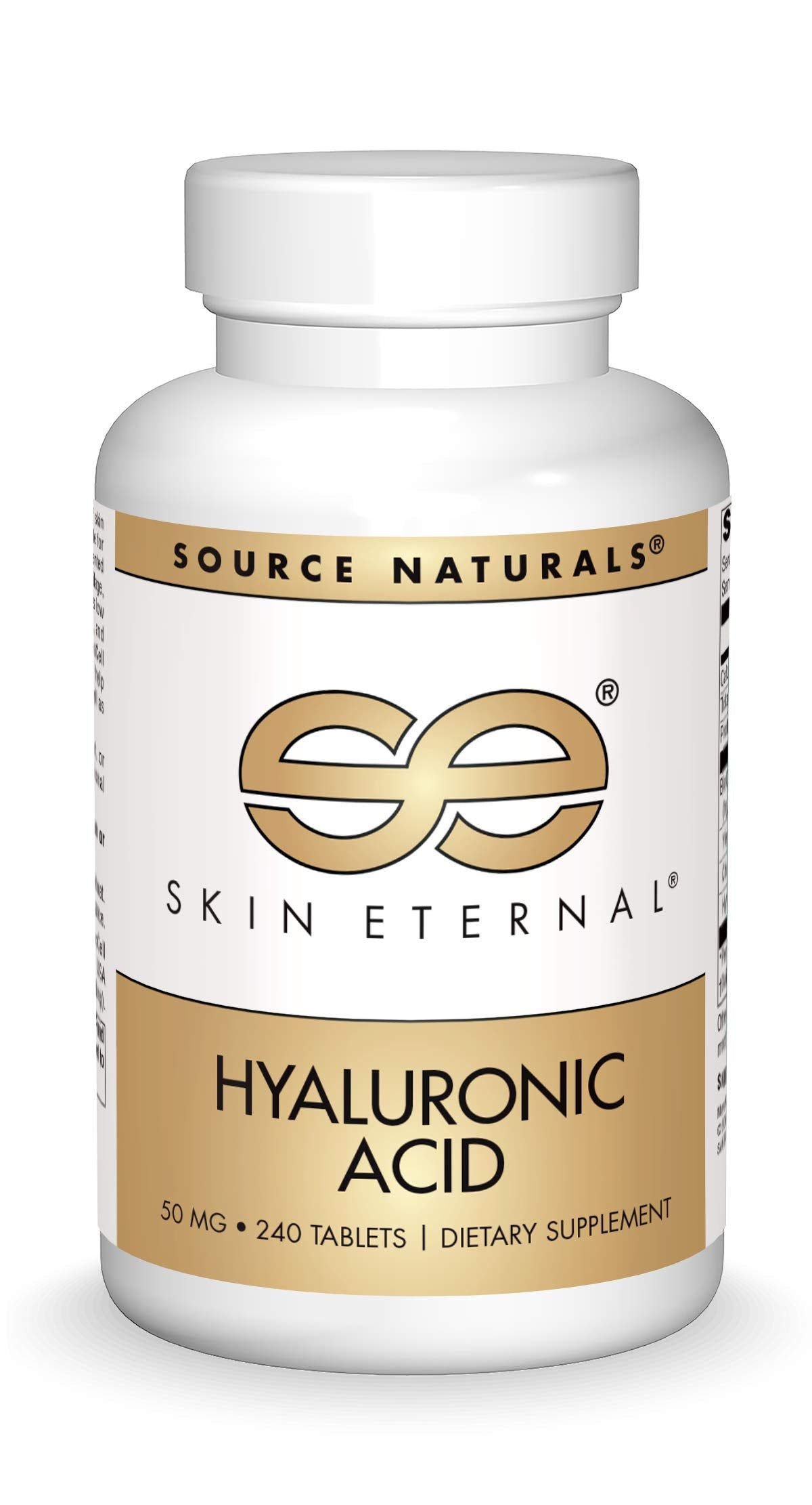 Source Naturals Skin Eternal Hyaluronic Acid 50 mg Tablet, 240 Tablets