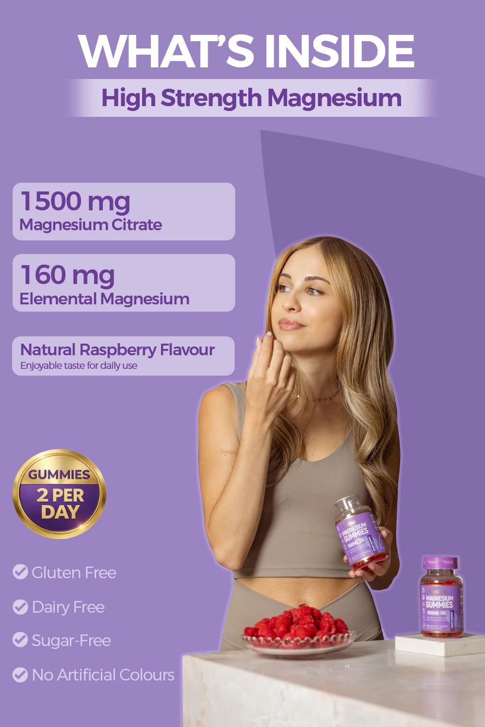 VitaGumi Nutrition Magnesium Gummies Gummy 60 Gummies