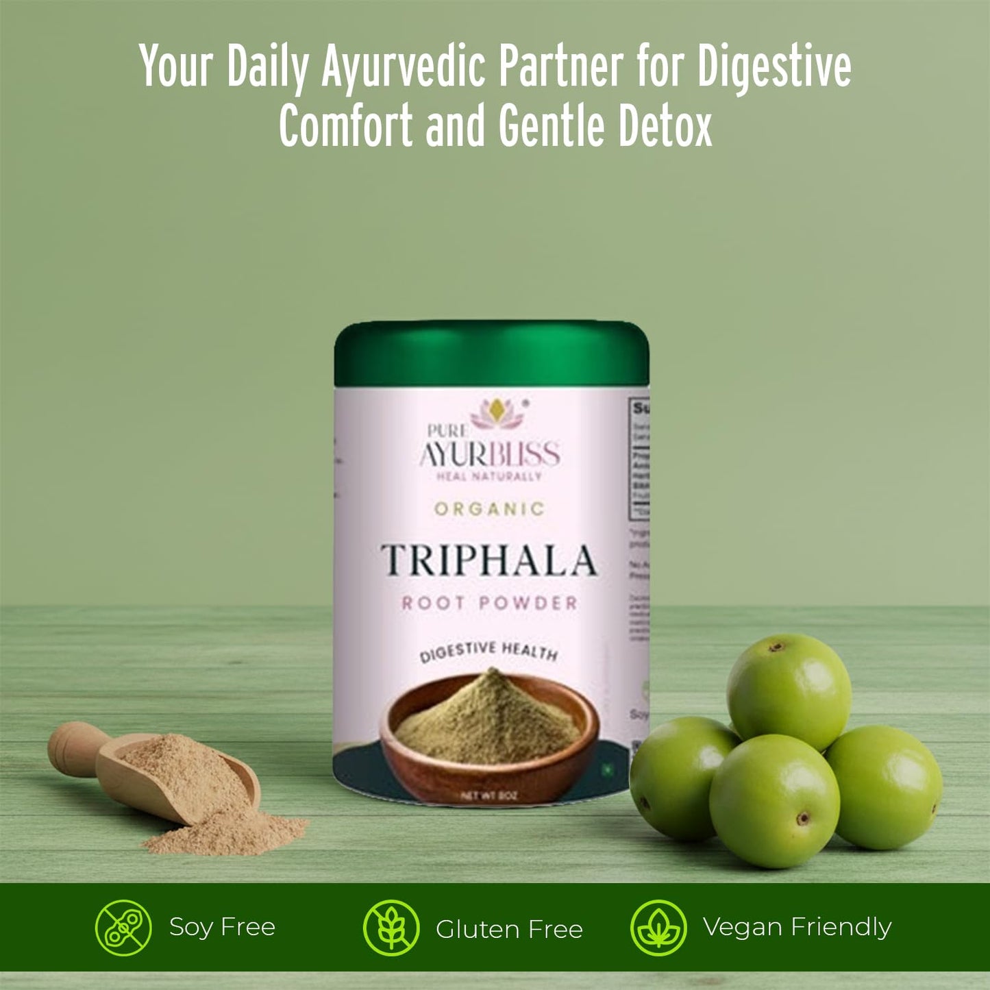 PureAyurbliss Triphala Powder 8 oz